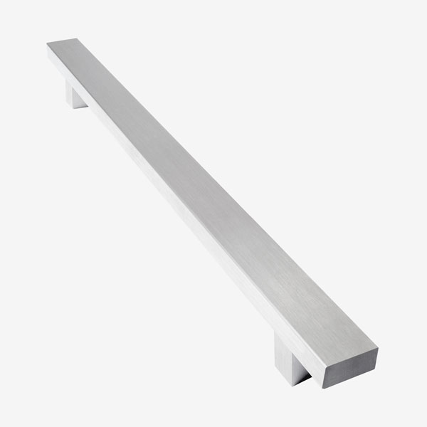Barral Rectangular Acero Inoxidable Esmerilado